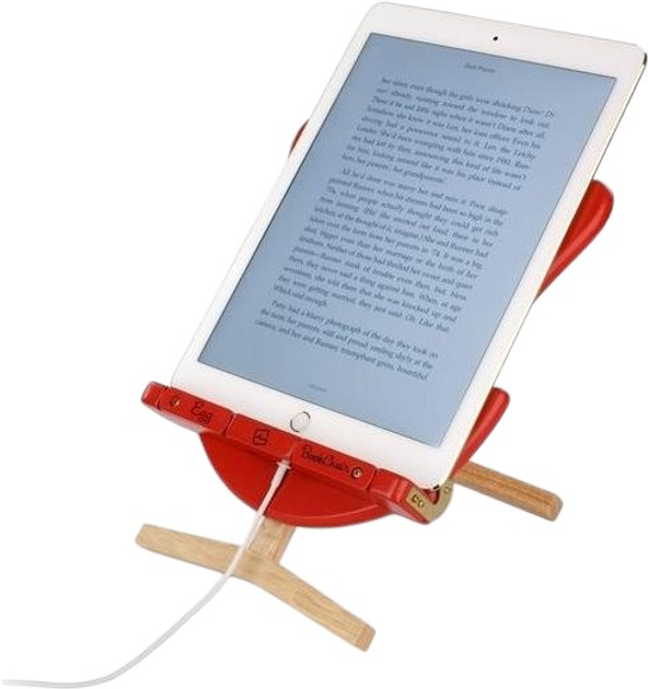Підставка Thinking Gifts Egg Book Chair Червона (5060213012394) - зображення 5
