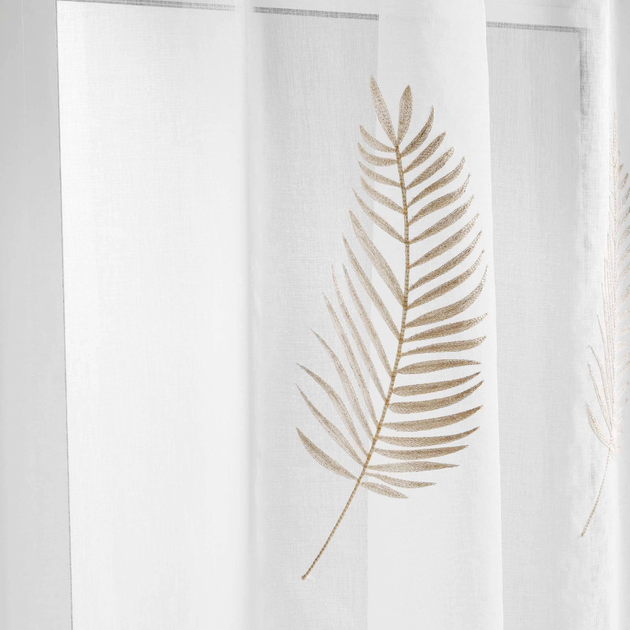 Firana Douceur d'interieur Palmeor 140 x 240 cm Biała (3574386266628) - obraz 4