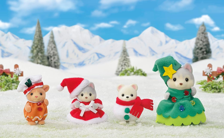 Набір фігурок Epoch Sylvanian Families Різдвяна зустріч друзів (5054131057100) - зображення 3