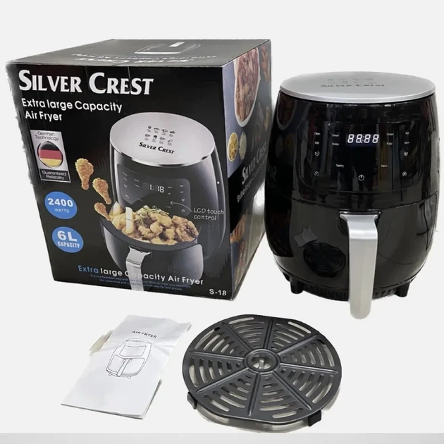 Аэро-фритюрница цифровая безмаслянная фритюрница 6 литров SILVER CREST S-18 - изображение 2