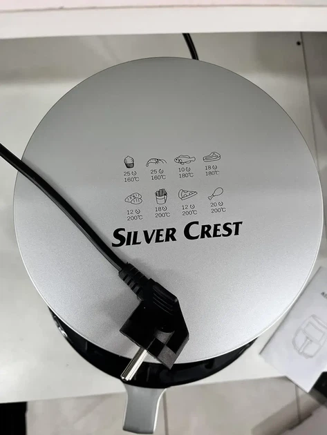 Аэро-фритюрница цифровая безмаслянная фритюрница 6 литров SILVER CREST S-18 2400W - Фото 5 Аэро-фритюрница цифровая безмаслянная фритюрница 6 литров SILVER CREST S-18 2400W - изображение 5