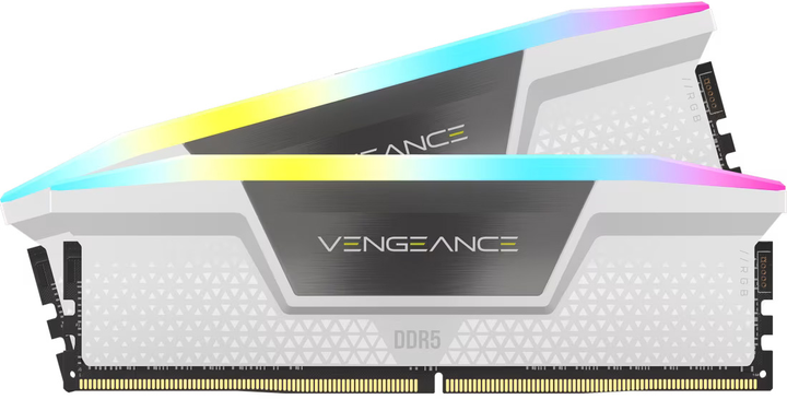 Pamięć Corsair DDR5-6000 32768MB PC5-48000 (Kit of 2x16384) Vengeance RGB White (CMH32GX5M2B6000C36W) - obraz 2