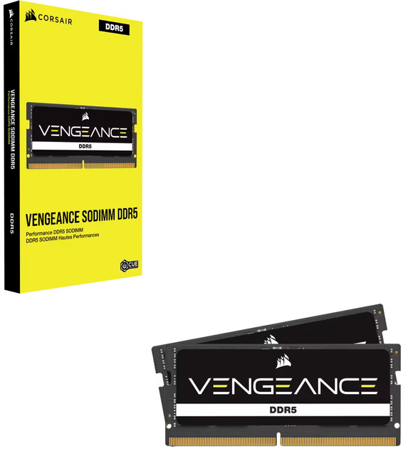 Оперативна пам'ять Corsair SODIMM DDR5-5200 98304MB PC5-41600 (Kit of 2x49152) Vengeance (CMSX96GX5M2A5200C44) - зображення 5