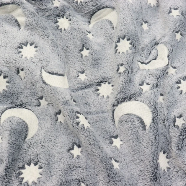 Теплий плед, що світиться Magic Blanket Ковдра для дітей та підлітків (100x150см) Сірий - Фото 2 Теплий плед, що світиться Magic Blanket Ковдра для дітей та підлітків (100x150см) Сірий - зображення 2