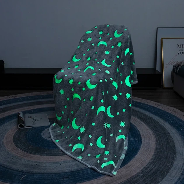 Теплий плед, що світиться Magic Blanket Ковдра для дітей та підлітків (100x150см) Сірий - Фото 8 Теплий плед, що світиться Magic Blanket Ковдра для дітей та підлітків (100x150см) Сірий - зображення 8