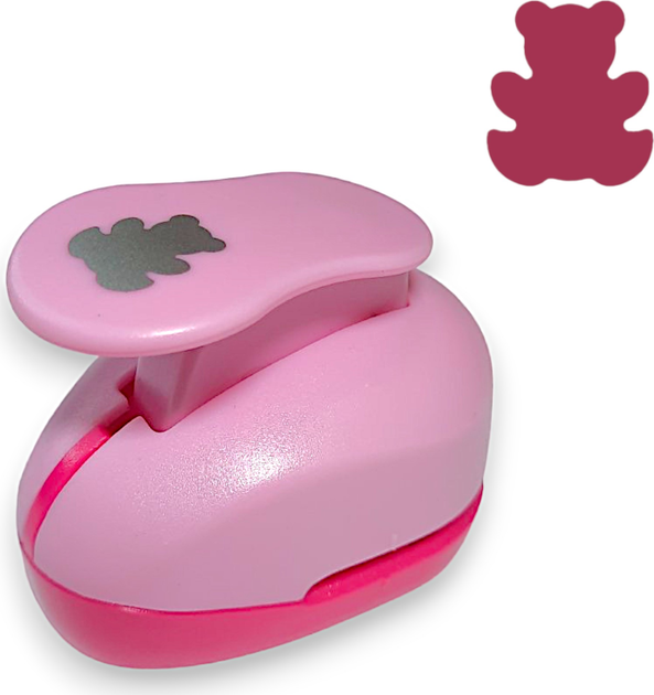 Дырокол фигурный Centrum 86132 Ø 16 мм Мишка Розовый (2000998484859) - изображение 2