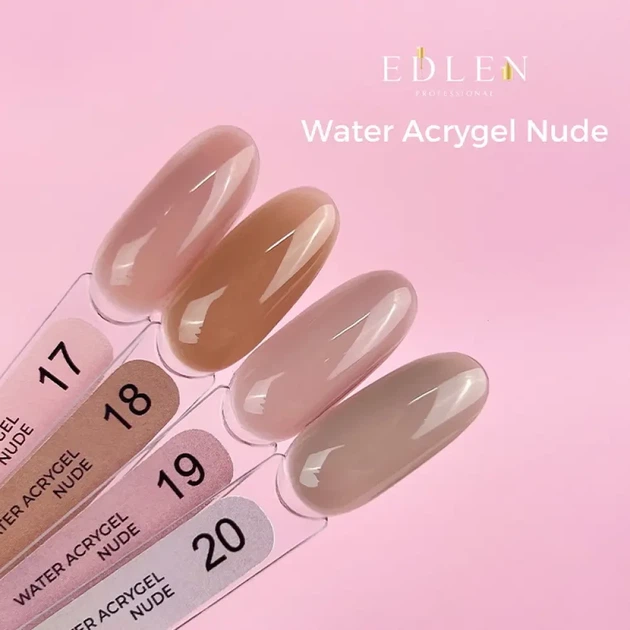 Гель Edlen Water Acrygel №17 Nude 9 мл - изображение 2