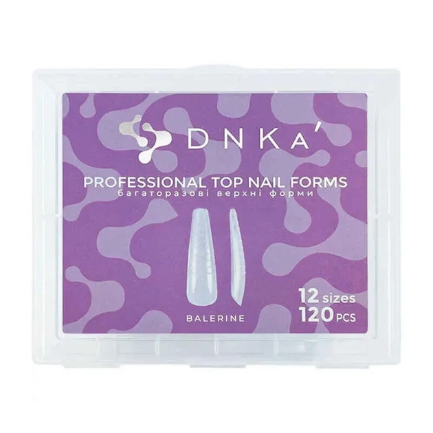 Верхние формы для наращивания Балерина DNKa Top Nail Forms Ballerina 120 шт - Фото 1 Верхние формы для наращивания Балерина DNKa Top Nail Forms Ballerina 120 шт - изображение 1