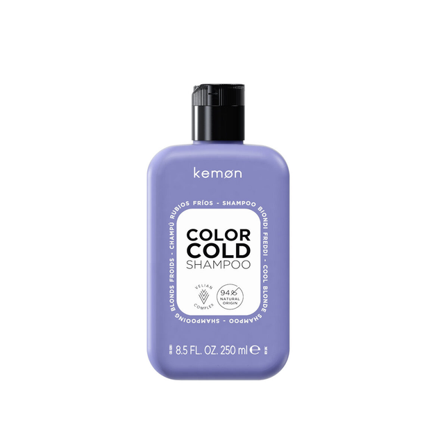 Шампунь для поддержания холодного блонда Kemon Haircare Color Cold Shampoo 250 мл - Фото 1 Шампунь для поддержания холодного блонда Kemon Haircare Color Cold Shampoo 250 мл - изображение 1