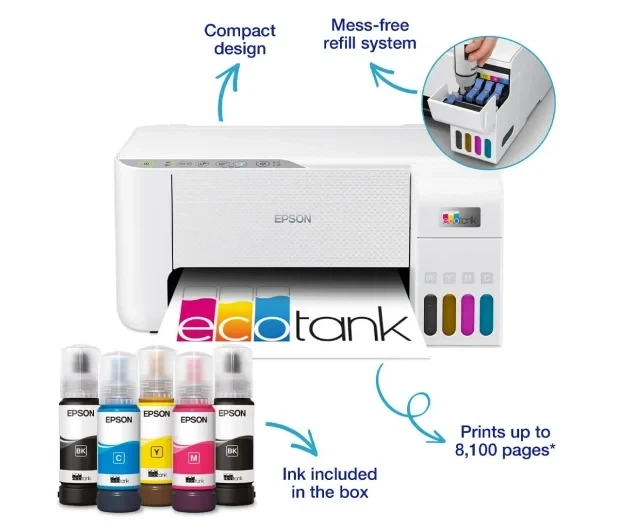 Багатофункціональний Пристрій Epson EcoTank L3276 WiFi (C11CJ67436) білий - изображение 4