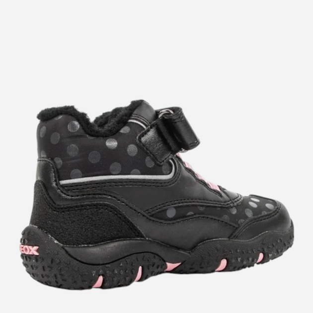 Дитячі зимові черевики для дівчинки Geox Sneakers B16H1A054FU-C0618 22 Чорні (8050036400451) - зображення 3