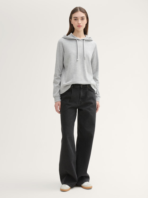Bluza z kapturem damska Tom Tailor 1042827 M Szara (4068127267450) - obraz 3