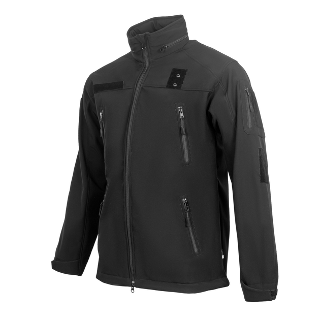 Куртка Vik-Tailor SoftShell з липучками для шевронів Black 50 - зображення 1