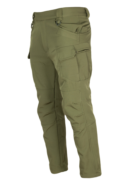 Тактичні штани утеплені SoftShell Olive XXL - зображення 1