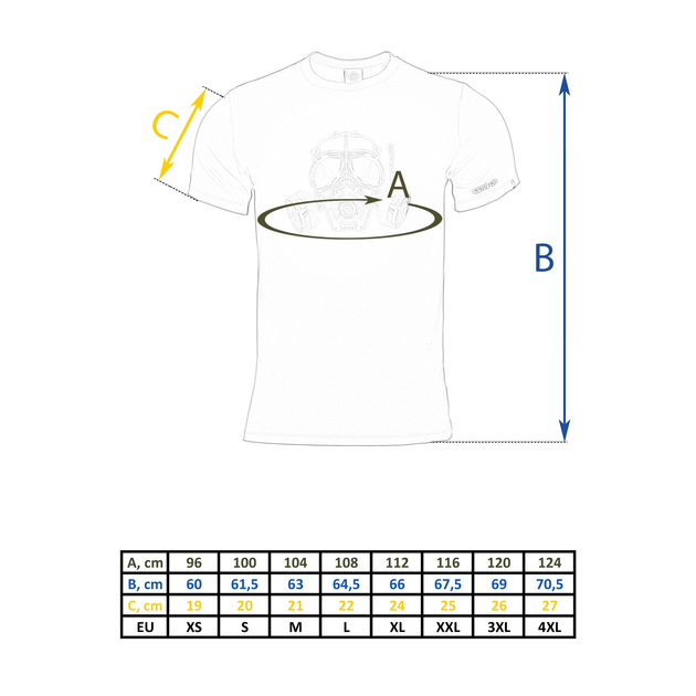 Футболка Pentagon Ageron Gas Mask Оливкова XL - зображення 2