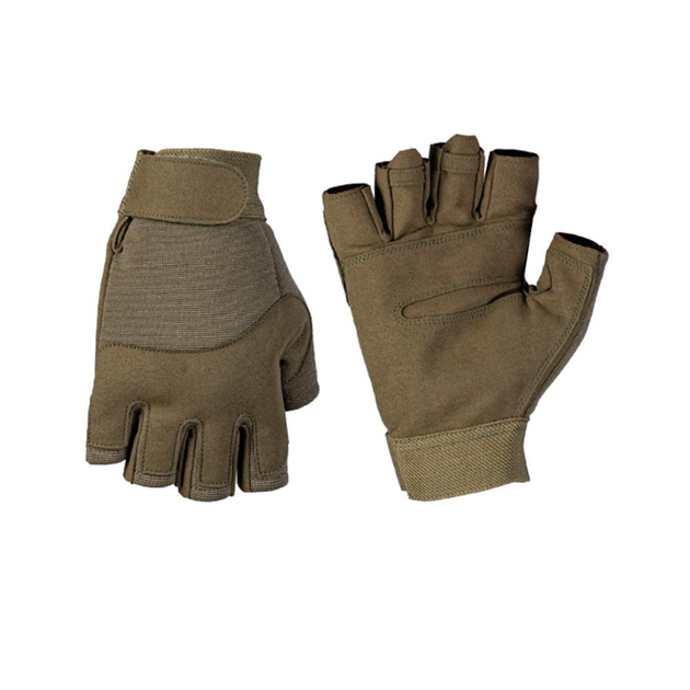 Рукавиці тактичні MIL-TEC Army Fingerless Gloves Olive XXL - зображення 1