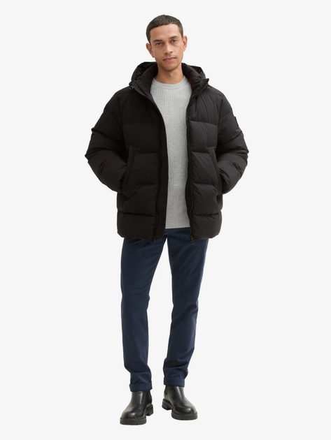 Пуховик зимовий короткий чоловічий Tom Tailor 1042521 2XL Чорний (4068127235770) - зображення 3
