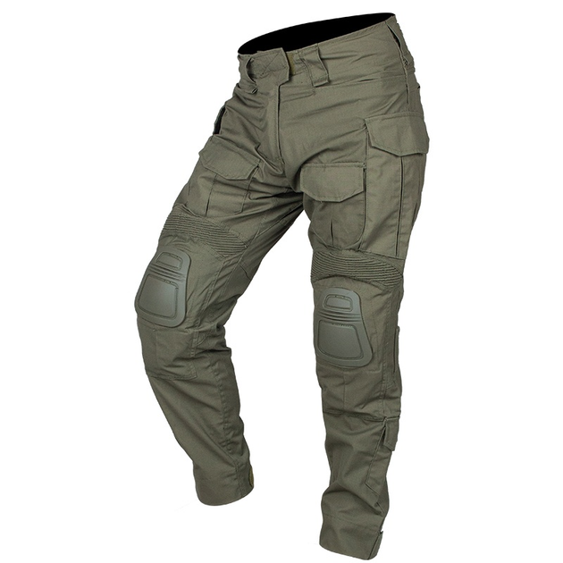 Боевые штаны IDOGEAR G3 Combat Pants Olive с наколенниками L - изображение 1