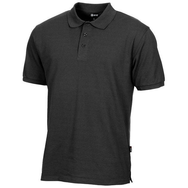 Футболка поло MFH Polo Shirt Black XL - изображение 1