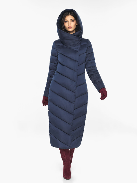 Куртка зимняя длинная женская Braggart 73148 52 (XL) Синяя ...