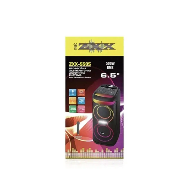 Акустическая переносная колонка ZXX-5505/ 6732 40 Вт 6.5