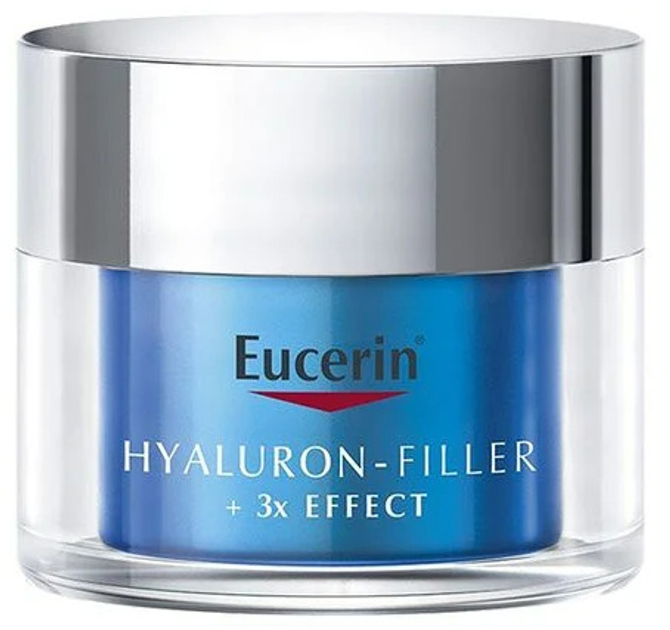 Крем для лица Eucerin Hyaluron-Filler 3X Effect Hydration Booster ночной увлажняющий 50 мл (4005800310102) - зображення 1