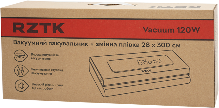 Вакуумный упаковщик RZTK Vacuum 120W + сменная пленка 28х300 см - изображение 14