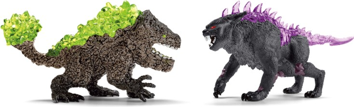 Набір ігрових фігурок Schleich Shadow Lynx vs Stone Beast Eldrador Creatures 7 см (4059433709260) - зображення 1