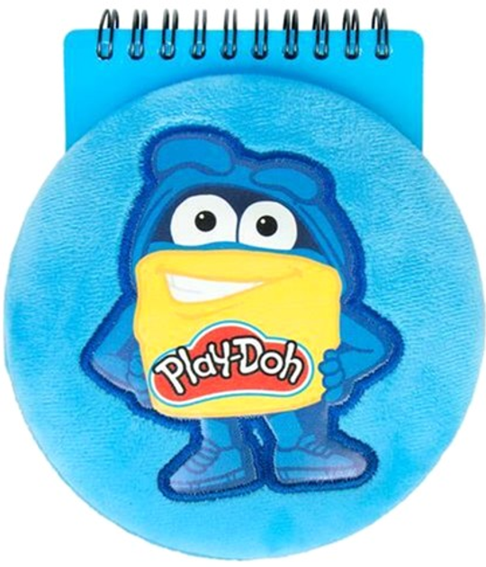 Блокнот на спіралі Starpak плюшевий круглий Play-Doh (5903246499421) - зображення 1