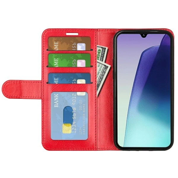 Класичний чохол-книжка Deexe Wallet Style для Xiaomi Redmi 14C / Redmi A4 5G / Poco C75 - Red - Фото 5 Класичний чохол-книжка Deexe Wallet Style для Xiaomi Redmi 14C / Redmi A4 5G / Poco C75 - Red - зображення 5