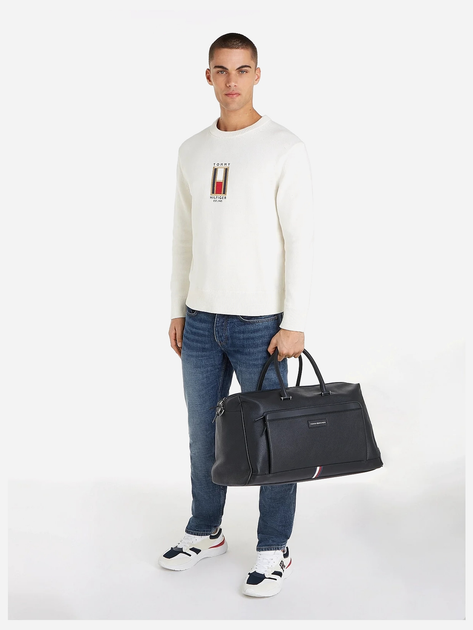 Torba podróżna męska Tommy Hilfiger THIAM0AM12716BDS Czarna (8720637871294) - obraz 2