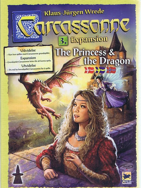 Dodatek do gry planszowej Enigma Carcassonne The Princess and The Dragon Nordic (7350065322689) - obraz 1