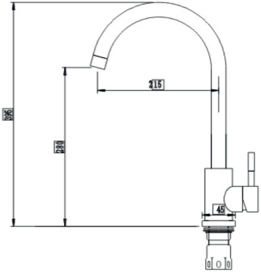 Смеситель кухонный INTERLINE RING Grafit - изображение 8