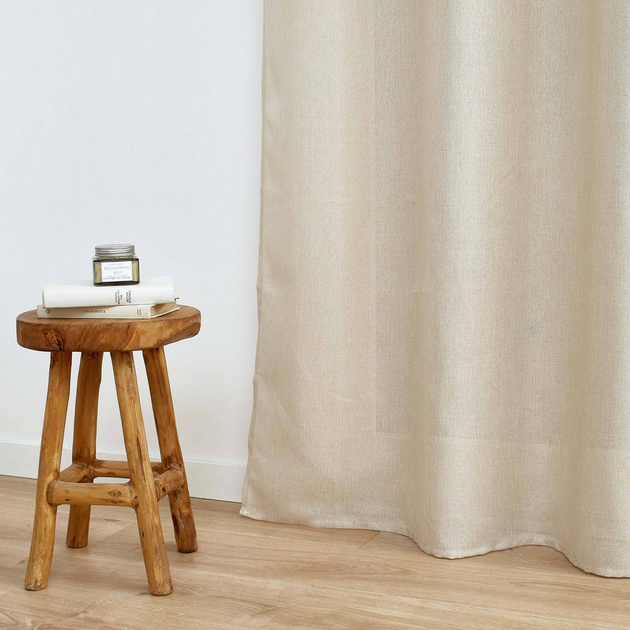 Zasłona Douceur d'intérieur Zeline na przelotkach Beżowa 140 x 280 cm (3574386123464) - obraz 5
