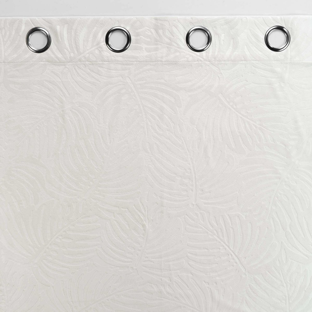 Zasłona zaciemniająca Douceur d'intérieur Analia na przelotkach Biała 140 x 240 cm (3574386115018) - obraz 6