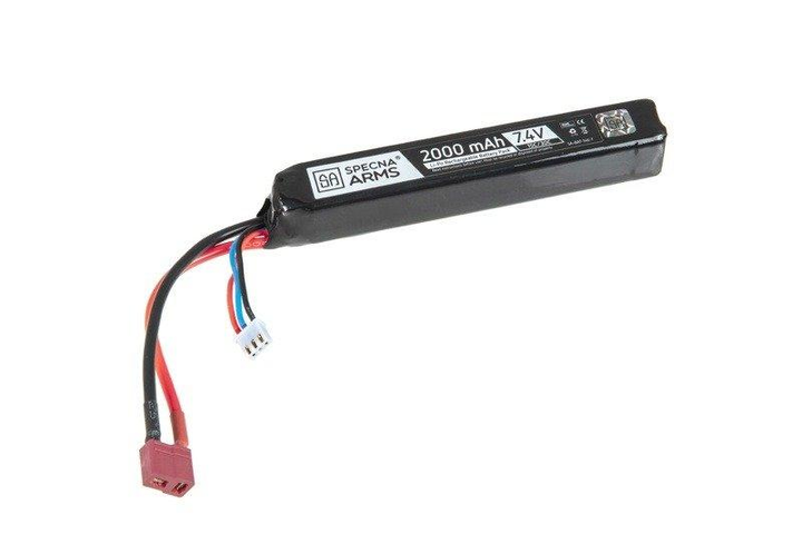 Акумулятор LiPo 7,4V 2000 mAh 15/30C-T-Connect (Deans) [Specna Arms] (для страйкбола) - зображення 1