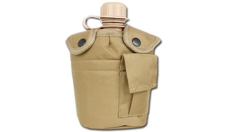 Mil-Tec — Фляга Canteen US 1QT MilSpec — Coyote Brown - зображення 2