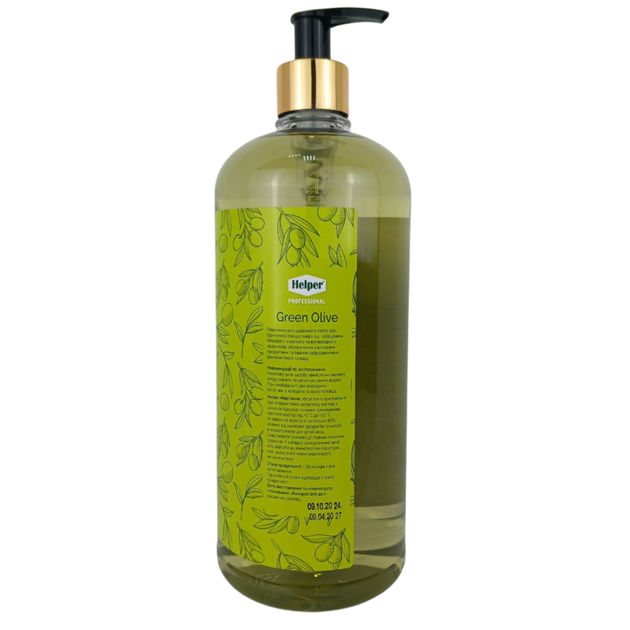 Жидкое мыло для рук с оливковым маслом Green Olive Premium Care 1 л Helper - изображение 2