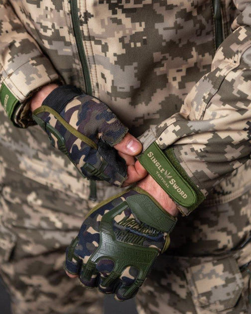 Тактический зимний костюм Single Sword SoftShell двойной флис XL пиксель (83264) - изображение 5