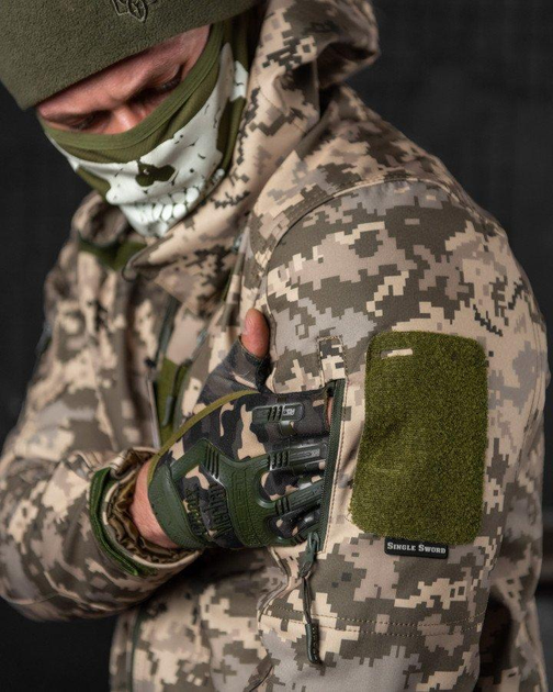 Тактический зимний костюм Single Sword SoftShell двойной флис XL пиксель (83264) - изображение 6
