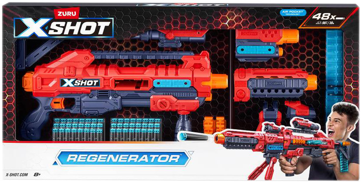 Набір швидкострільних бластерів Zuru X-Shot Excel Regenerator 48 патронів (36173R) (193052040237) - зображення 1