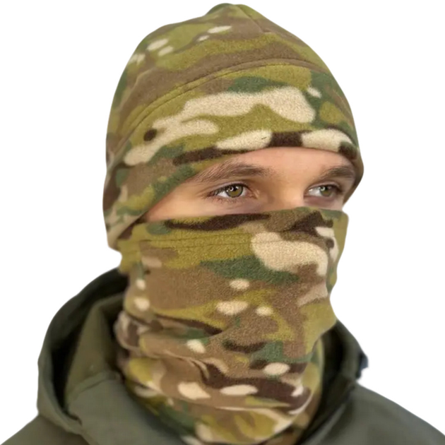 Зимний флисовый комплект (шапка, бафф, перчатки) Ranger RA89571 58-61 Multicam - изображение 2