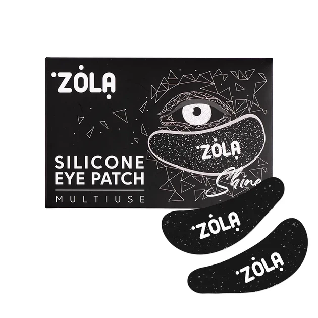 Патчи силиконовые многоразовые для глаз Zola черные 1 пара - изображение 2