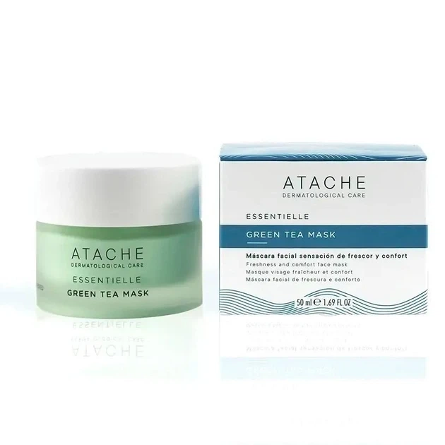Маска для лица с экстрактом зеленого чая Atache Essentielle Reaffirming Mask Green Tea 50 мл - Фото 1 Маска для лица с экстрактом зеленого чая Atache Essentielle Reaffirming Mask Green Tea 50 мл - изображение 1