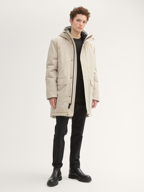 Kurtka parka męska zimowa Tom Tailor 1043834 XL Beżowa (4068127359667) - obraz 3