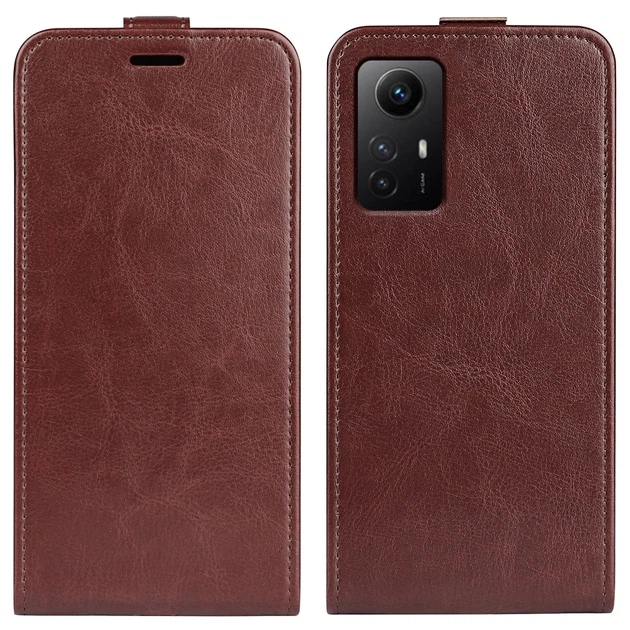 Чехол IETP для Xiaomi Redmi Note 12S флип вертикальный кожа PU коричневый - Фото 5 Чехол IETP для Xiaomi Redmi Note 12S флип вертикальный кожа PU коричневый - изображение 5