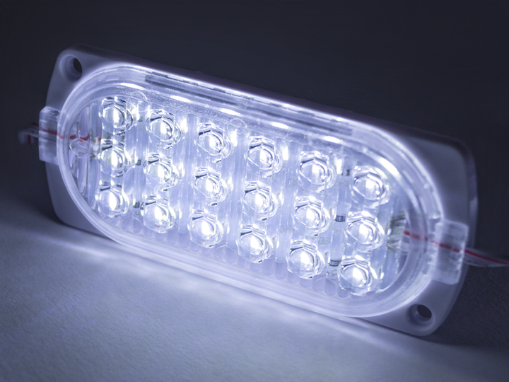 Светодиодный модуль SMD2835 18 LED 12В IP65 6000K холодный белый - изображение 2