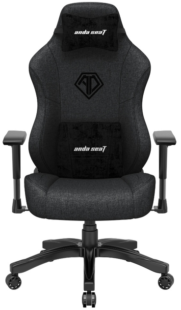 Кресло игровое Anda Seat Phantom 3 Size L Linen Fabric Dark Gray (AD18Y-06-G-F) - изображение 1