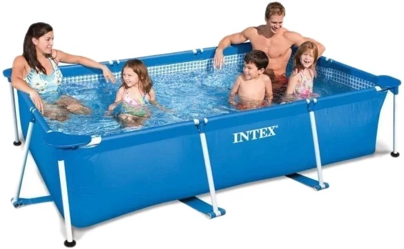 Каркасный бассейн Intex Rectangular Frame 300*200*75см Синий - изображение 2