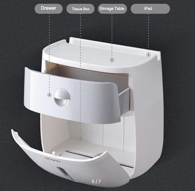 Держатель для туалетной бумаги бумажных полотенец Towel Holder Ecoco - изображение 8